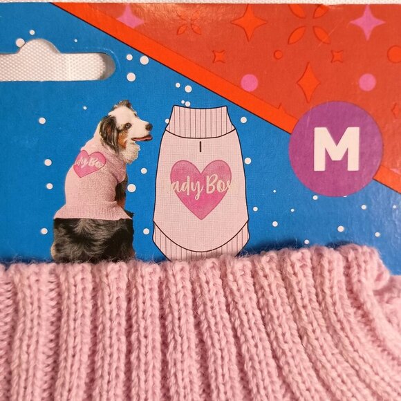 Vibrant Life Lady Boss Pink Dog Sweater Size M NWT Fits 20-50 lb Dogs - Picture 6 of 6